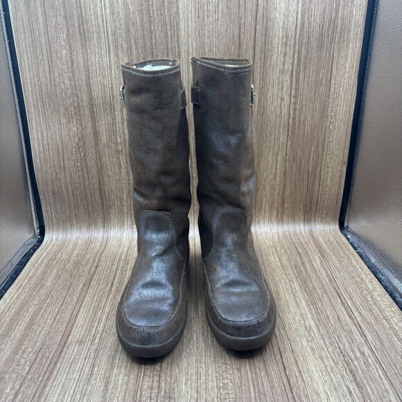 Coach TANESHA Suede Snow After-Ski Wedge Mid-Calf Boot  Size 7 READ - Picture 4 of 12